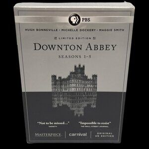 Downton Abbey DVD Box Set Seasons 1-5 Limited Edition New Sealed PBS Fan Gift